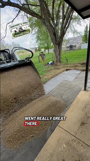 Pea Gravel Patio Excavation🪨 Like & Subscribe For More👈