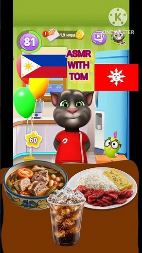 talking tom mukbang, philippines food, tocino, sinigang, Cola, episode 238
