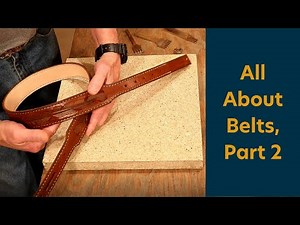The Leather Element: All About Belts Part 2