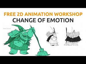 How to animate the head turn and change of emotion. 2D animation