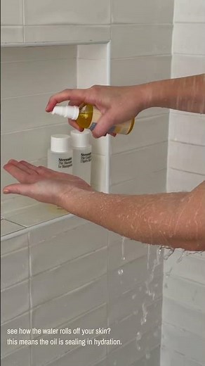 How to use body oil in the shower