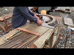 Steel Rebar Bending Process | Bending Machine | Steel Rebar Reinforcement | Bending Machinery