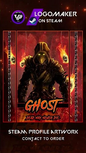 Ghost - Custom Steam Profile Artwork Showcase fire
