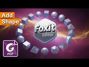 How to add shape in a PDF File using Foxit PDF Editor