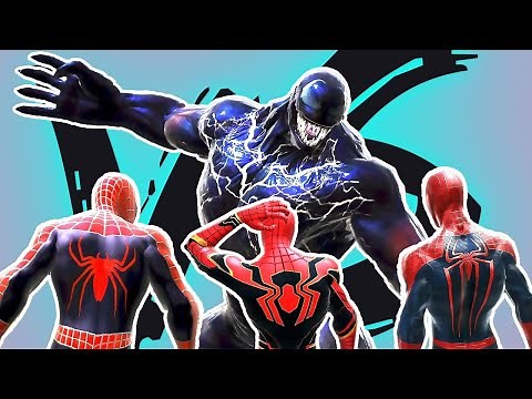 Every Live Action Spider-Man VS Tom Hardy's Venom | Spider-Man: Web of Shadows Gameplay