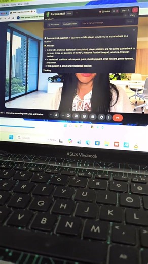 Job interview AI next level 🤦‍♂️ #parakeetaipartner #job #career #jobhelp #reelsvideo #foryoupage