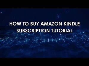 How To Buy Amazon Kindle Subscription Tutorial