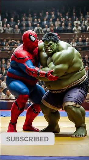 Fat Spider-Man Sumo Wrestles Hulk?! Epic Battle You HAVE to See! #shorts