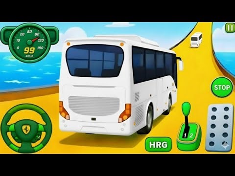 🔥 Crazy Bus Mega Ramp Stunts 3D | 最強インポッシブルバスレーシング チャレンジ 2025 Gameplay