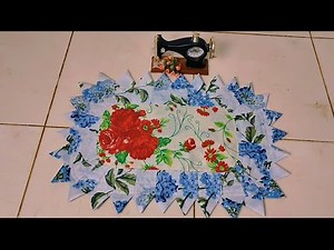 Creative sewing: Complete patchwork rug tutorial #crafts