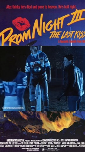 Grindhouse Ghoul on Instagram: "🎬 Prom Night III: The Last Kiss (1989) Mary Lou Maloney returns to help average student Alex become popular, but her methods involve killing people who get in his way, culminating in a wild prom. Streaming FREE on YouTube #promnight3 #80shorror #superbowllx #superbowl #superbowlsunday"