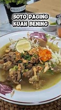 Resep Soto Daging Sapi, Kuahnya Bening dan Seger #cooking #shorts