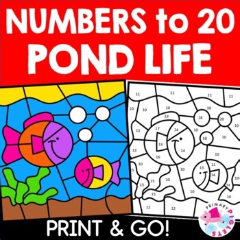 SPRING Color by Number Code Math Coloring Pages Sheets