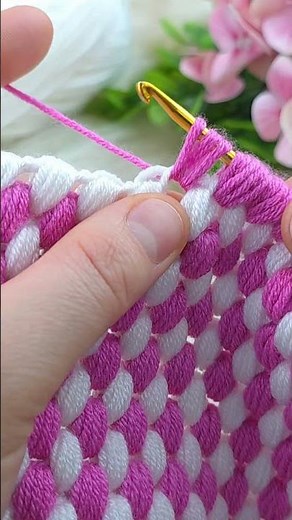tunisian crochet baby blanket pattern explanation #crochet #knitting #crafts