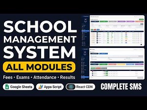 School Management System with All Modules | Fees, Exams, Timetable, Attendance & Hall Tickets