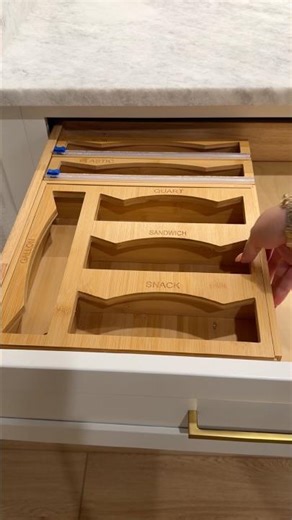 Zip Lock Bag Storage 🤍✨ Organize One drawer at a Time.