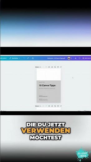 Altes PDF in Canva weiter bearbeiten #canvatutorial