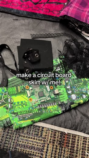 DIY Circuit Board Mini Skirt Tutorial