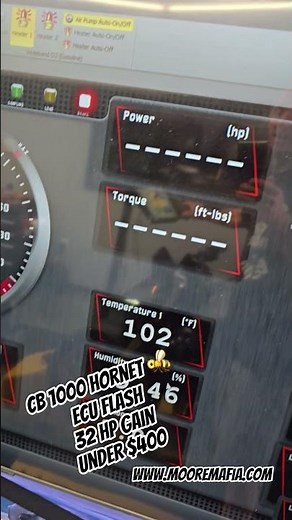 CB 1000 Hornet Dyno and ECU FLASH RESULTS