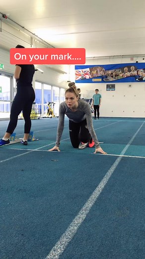 Running Track Sprint Exercise