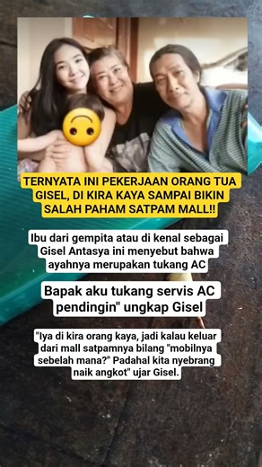 TERNYATA INI PEKERJAAN ORANG TUA GISEL😱 #gisella #artis #beritaterbaru