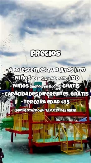 🎢💥 ¡Mundo Aventura está por abrir sus puertas nuevamente! 🌊 No te pierdas la información sobre precios y horarios *Horario*⏰ 🗓️Jueves a Domingo de 10:30a.m. a 7:00p.m *Precios* 💲 - 💁🏻‍♀️💁🏻‍♂️Adolescentes y adultos $170 - 👧🏻👦🏻Niños (de .80 cm a 1.40cm) $120 - 👧🏻👦🏻Niños (menos de .80cm). Gratis - 👧🏻👦🏻Capacidades diferentes. Gratis - 👨🏻‍🦳👩🏼‍🦳Tercera edad $85 (presentando su tarjeta de INSEN) #DiversiónSinLímite #AventuraBajoElSol #Disfruta #MundoAventura #MundoAventura202