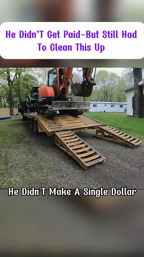He Didn'T Get Paid-But Still Had To Glean This Up #machinery #bulldozer | casyelsaon