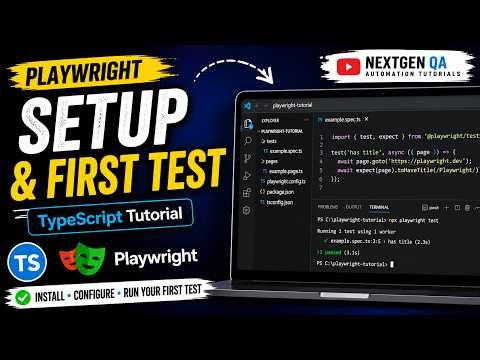 Playwright TypeScript Tutorial | Setup & First Test