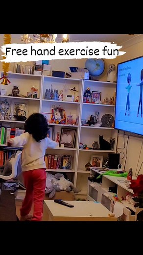 Free hand exercise fun of Jasmine | Jini's creative activities page