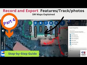#4 Record GPS Tracks & Export Projects in SW Maps: A Step-by-Step Guide||Geospatial Solutions