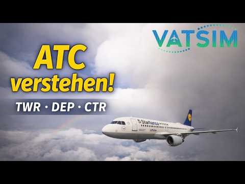Tower, Departure & Center erklärt | VATSIM Tutorial 6 #vatsim #flightsimulator #msfs #xplane12 #a320