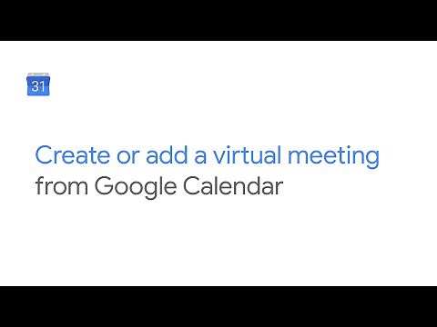 Create or add video meeting from Google Calendar