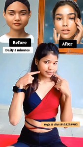 With just 2 exercises, your face look will change. . @laxmipatelll . #faceexcercise #faceyoga #yoga #facemask #glowingskin #glowglowing #faceyoga | Laxmi Patel