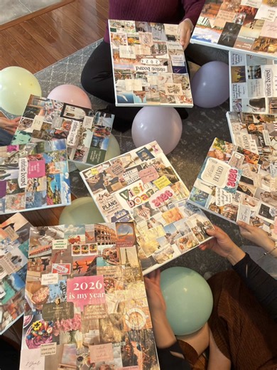 Create Inspiring Vision Boards with Friends