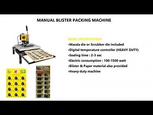 Manual Masala packing machine, Scrubber packing machine | मसाला ड्राई फ्रूट ब्लिस्टर पैकिंग मशीन