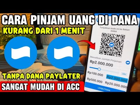 PINJAM UANG DI DANA LANGSUNG CAIR TANPA DANA PAYLATER - CARA PINJAM SALDO DANA