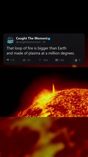 This Solar Prominence Is Bigger Than Earth and a Million Degrees