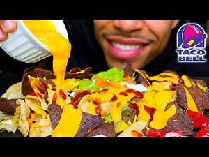 ASMR TACO BELL NACHOS BELL GRANDE MUKBANG | EXTREME CHEESY EATING CRUNCHY SOUNDS NO TALKING