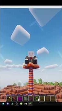 كيفية استخدام Springling كمصعد في MINECRAFT مع الأنواع