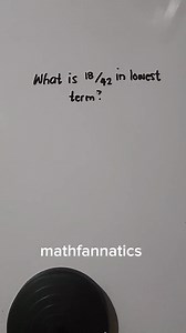 Changing fractions to its lowest terms. #practice #learning #mathschallenge #educational #CSE #review #fractions #mathskills | Math Fannatics