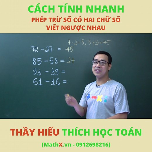 7.4K views · 44 reactions | mẹo toán hay #toantieuhoc #Mathx #toantuduy | MATHX.vn - THÍCH HỌC TOÁN | Facebook