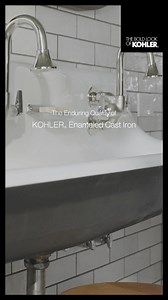 Made in the USA, the Brockway sink brings charm to your bathroom with vintage-inspired details in durable KOHLER cast iron. | KOHLER | Facebook