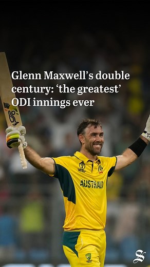 Glenn Maxwell smashed an extraordinary 201 not out to give Australia the most remarkable of victories over Afghanistan and a place in the World Cup semi-finals. Read more at the link in bio. #cricketworldcup #glennmaxwell | The Sydney Morning Herald