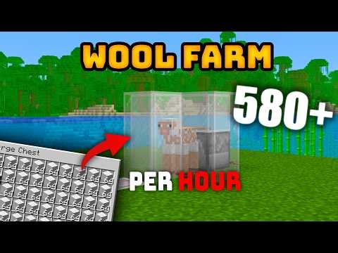 How to Make an Automatic Wool Farm in Minecraft 1.21 (Easy Tutorial)
