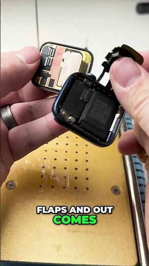 Apple Watch DESTROYED… then brought back to life 🤯#satisfying #repair #applewatch #beforeafter