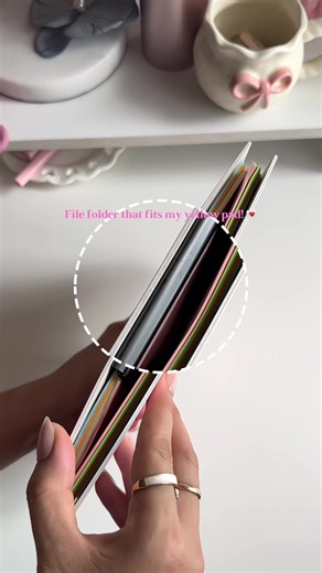 Portable File Folder Space Saver for Yellow Pad