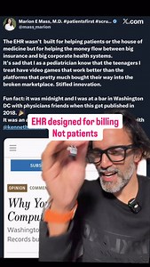 3.9K views · 74 reactions | Current electronic health records are antiquated and built for billing not patient care. You thoughts? Is it easy to access your health record? #hospital #nurse #medicine | Zain Hasan | Facebook