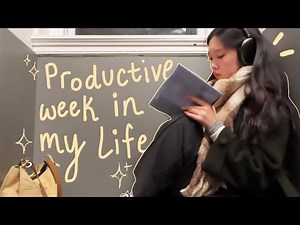 college week in my life: in person classes, cafe hopping, interviews, studying, thrifting