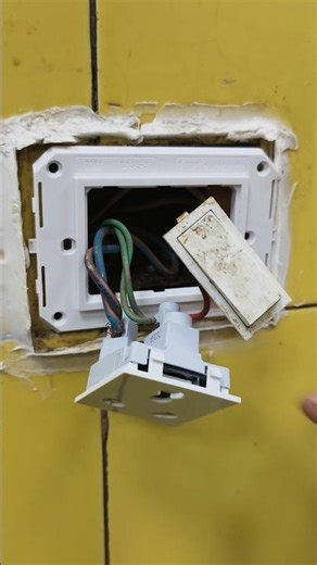 How To Change Modular Switch Socket, #youtubeshorts #shortvideos #like #electrical #viral #shorts