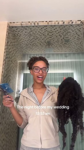Struggles of a curly hair bride 😭 #bride #wedding | Courtwillis